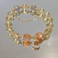 KarmaRipple's Blessed Moon Citrine Abundant Energy Bracelet