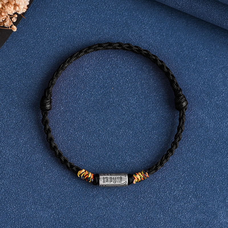 KarmaRipple's Handcrafted 925 Sterling Silver Everything Goes Well Design Protection Strength Bracelet Anklet p38