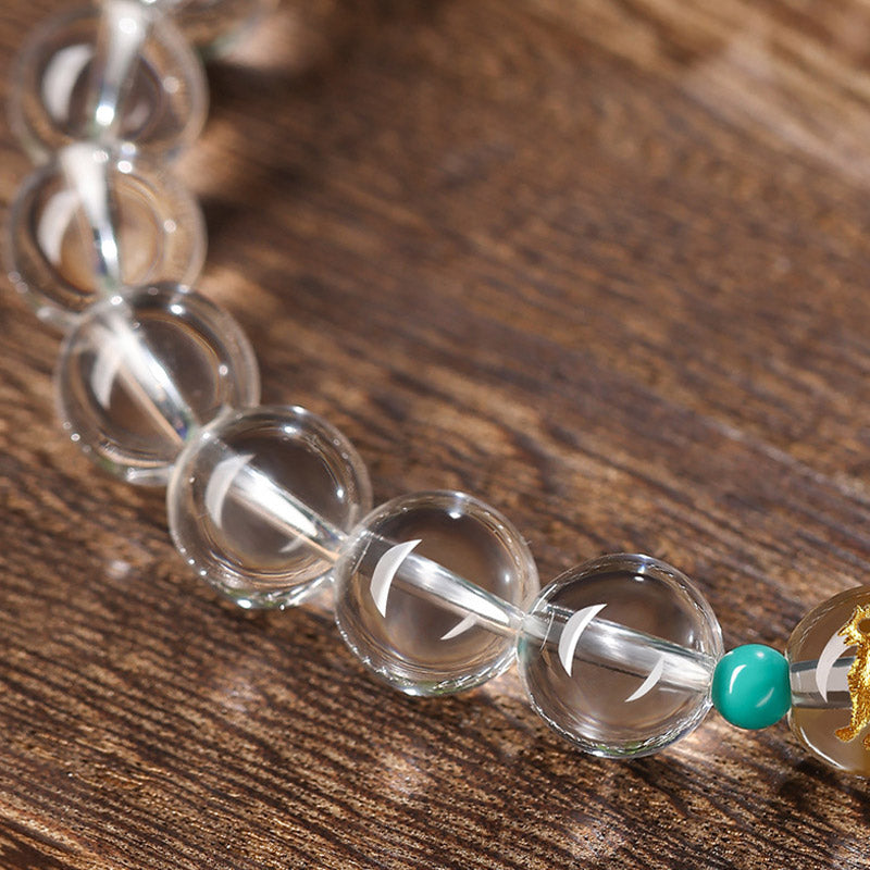 KarmaRipple's 925 Sterling Silver Chinese Zodiac Natal Buddha'spicious Groups Ivory Gemstone Hetian Jade Balancing Bracelet p9