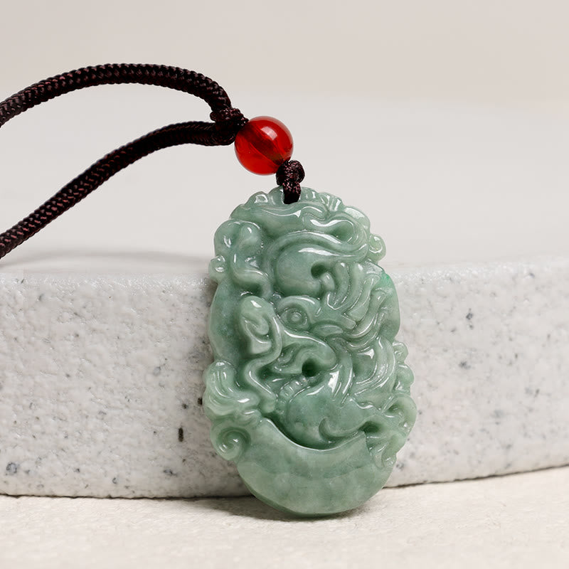 KarmaRipple's Authentic Jade 12 Chinese Zodiac Prosperity Pendant Necklace p13